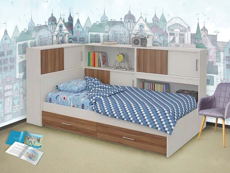 Кровать детская Д-906 Grey